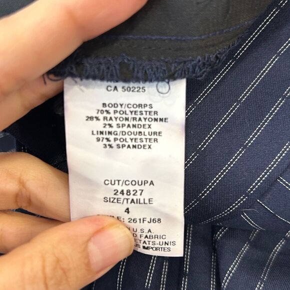 NWT ABS By Allen Schwartz Stripped Wide Leg Pants - Picture 8 of 8